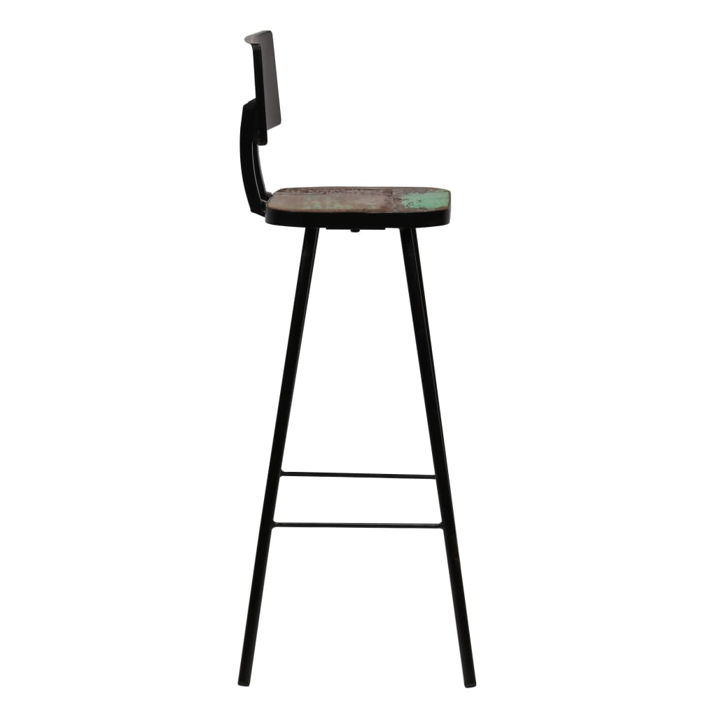 vidaXL Scaune de bar, 4 buc., lemn masiv reciclat