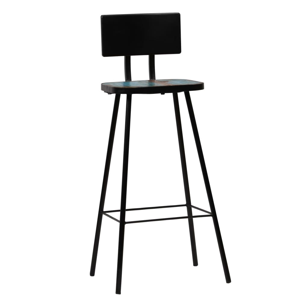vidaXL Scaune de bar, 4 buc., lemn masiv reciclat