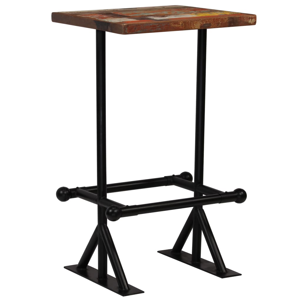 vidaXL Set mobilier de bar, 3 piese, multicolor, lemn masiv reciclat vidaXL Set mobilier de bar, 3 piese, multicolor, lemn masiv reciclat