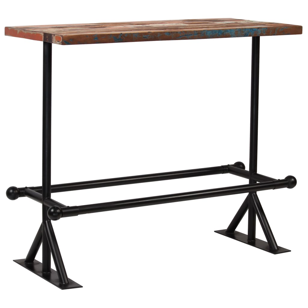 vidaXL Set mobilier de bar, 5 piese, multicolor, lemn masiv reciclat vidaXL Set mobilier de bar, 5 piese, multicolor, lemn masiv reciclat