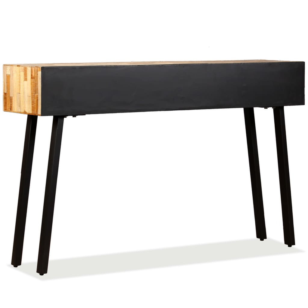 vidaXL Masă consolă Lemn masiv de tec reciclat 120x30x76 cm vidaXL Masă consolă Lemn masiv de tec reciclat 120x30x76 cm