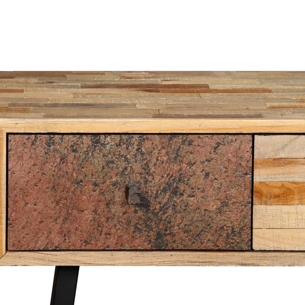 vidaXL Masă consolă Lemn masiv de tec reciclat 120x30x76 cm vidaXL Masă consolă Lemn masiv de tec reciclat 120x30x76 cm
