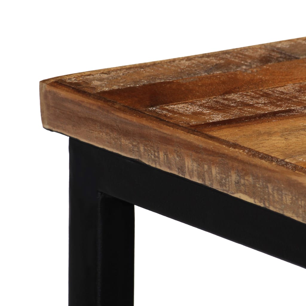 vidaXL Masă consolă, lemn masiv de tec reciclat, 90 x 30 x 76 cm