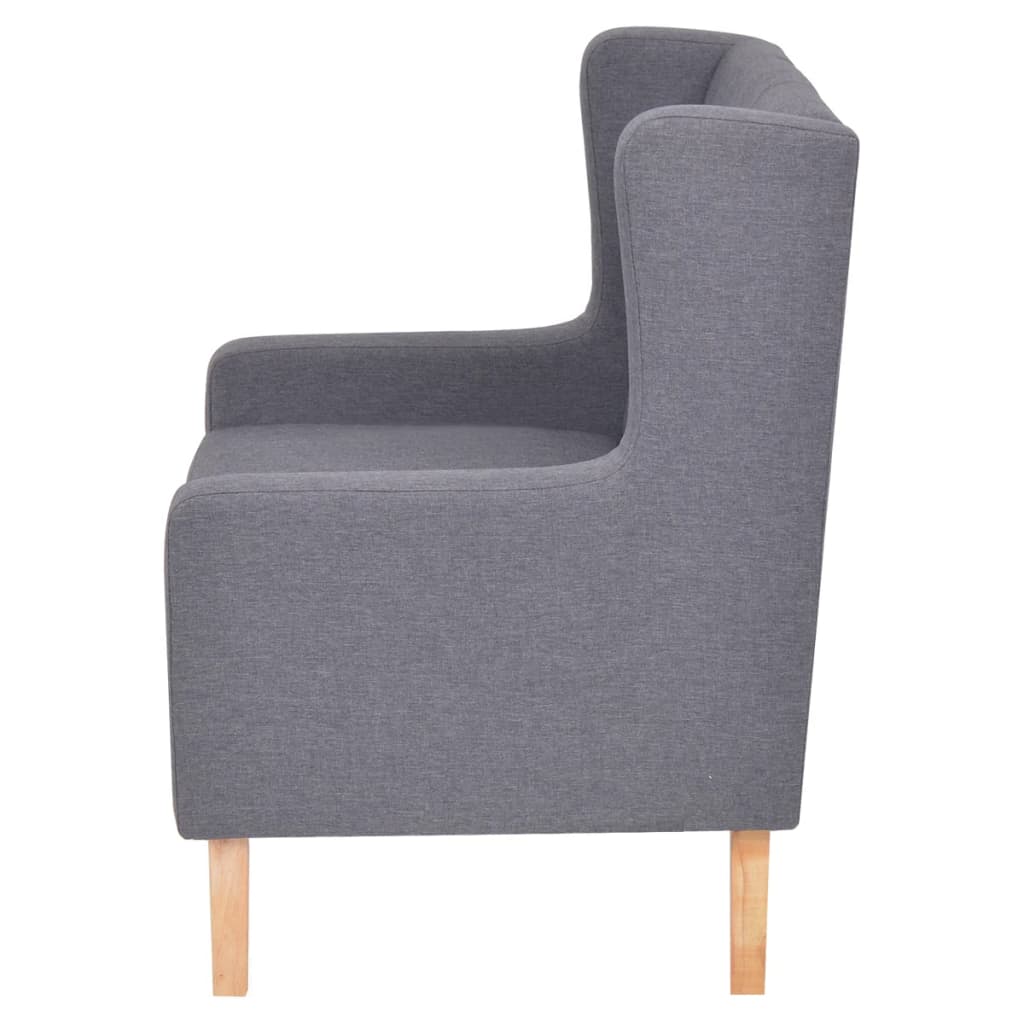 vidaXL Fotoliu, gri, material textil