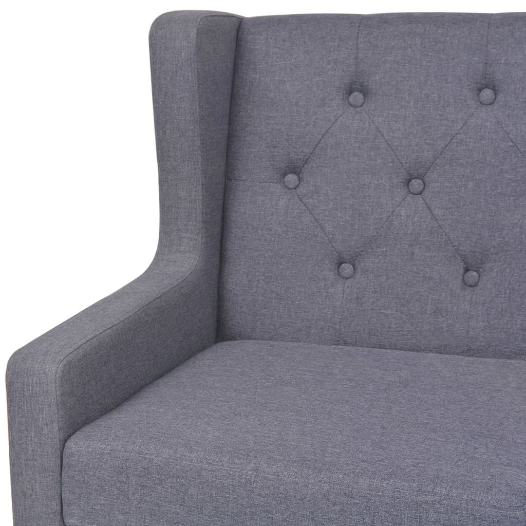 vidaXL Fotoliu, gri, material textil