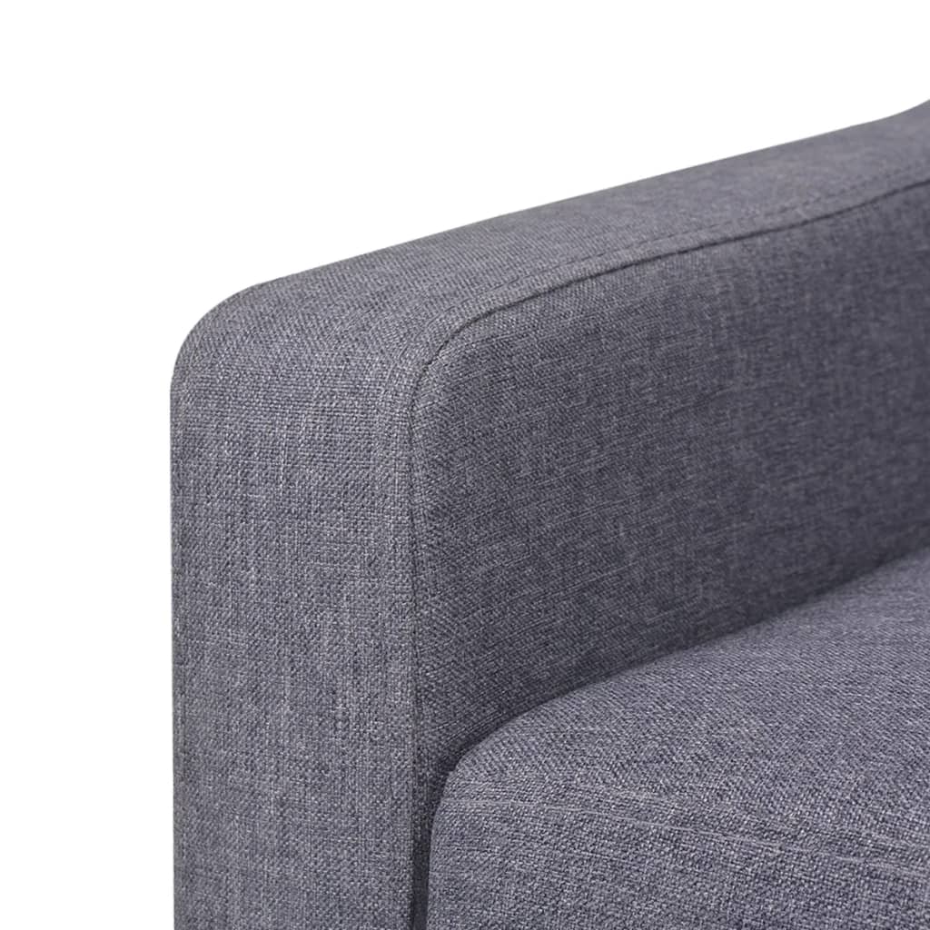 vidaXL Fotoliu, gri, material textil