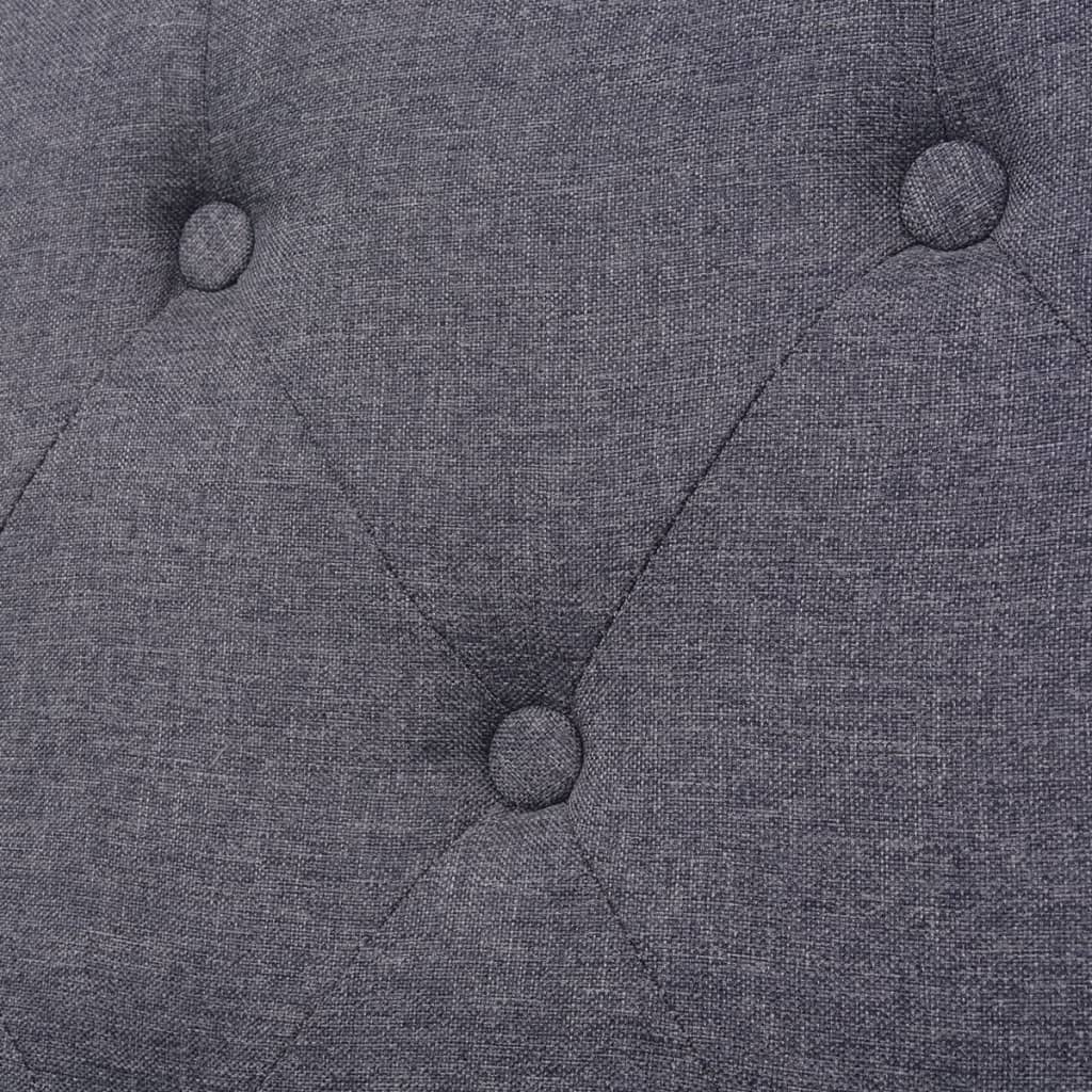 vidaXL Fotoliu, gri, material textil