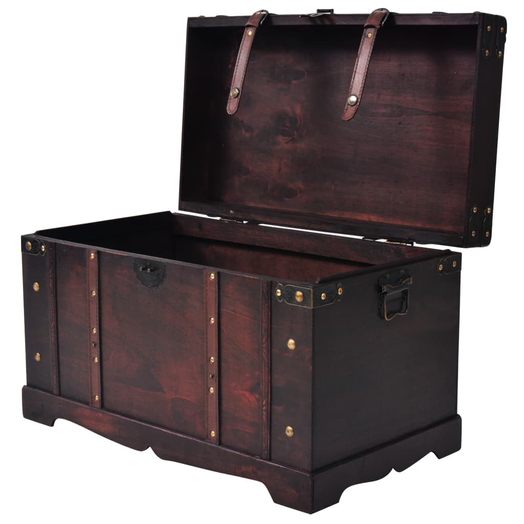 vidaXL Cufăr vintage din lemn, 66 x 38 x 40 cm vidaXL Cufăr vintage din lemn, 66 x 38 x 40 cm
