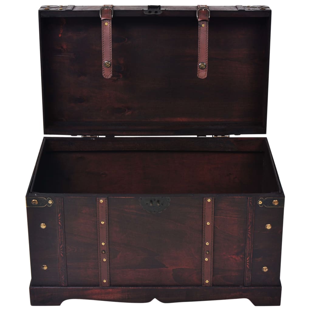vidaXL Cufăr vintage din lemn, 66 x 38 x 40 cm vidaXL Cufăr vintage din lemn, 66 x 38 x 40 cm
