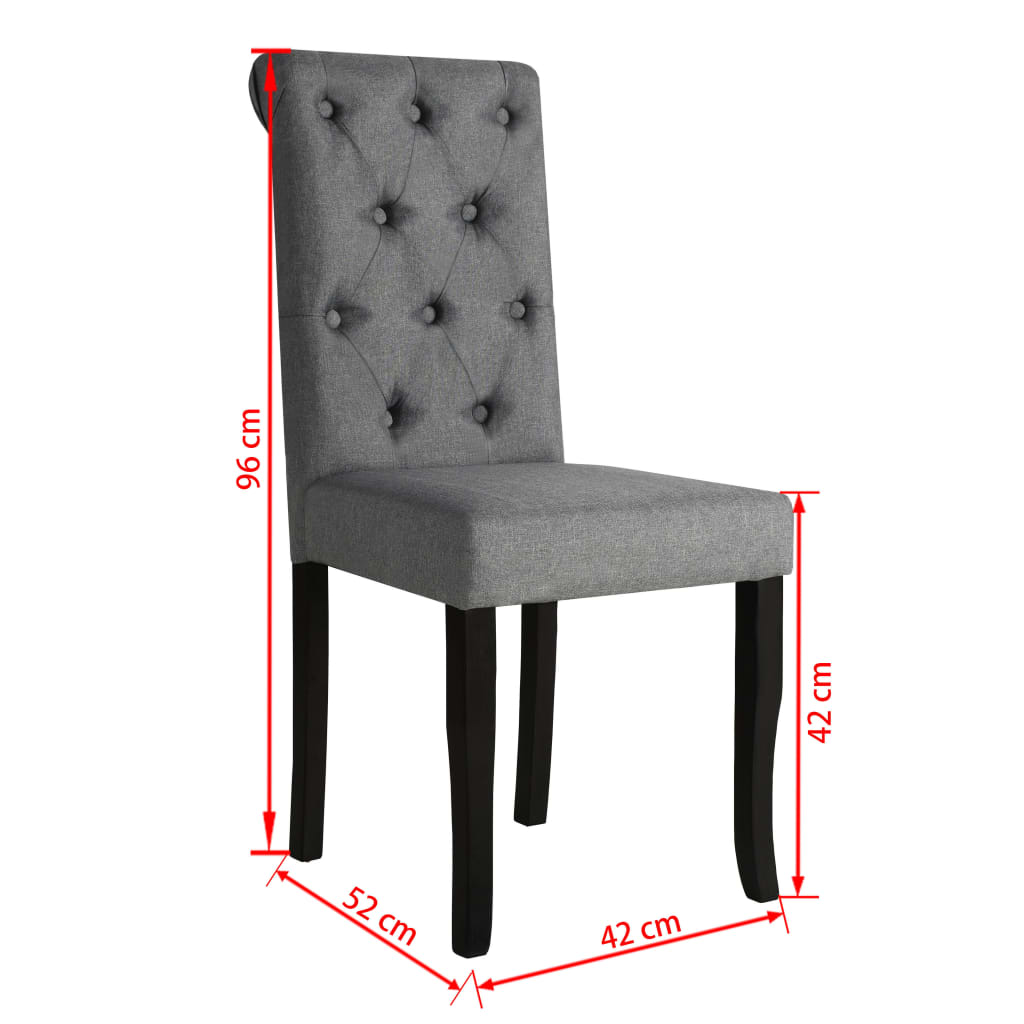 vidaXL Scaune de bucătărie pivotante, 4 buc., gri închis, textil vidaXL Scaune de bucătărie pivotante, 4 buc., gri închis, textil