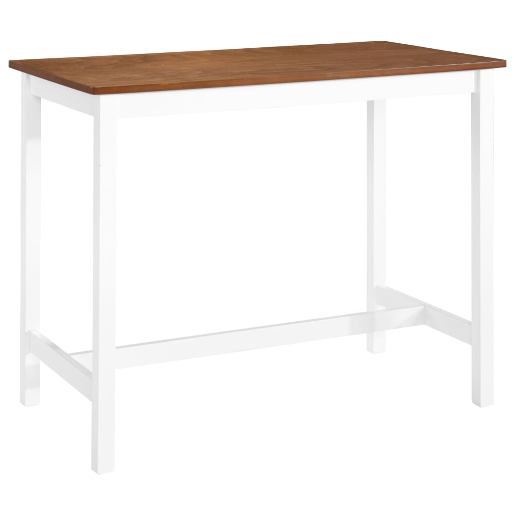 vidaXL Masă de bar din lemn masiv, 108 x 60 x 91 cm vidaXL Masă de bar din lemn masiv, 108 x 60 x 91 cm