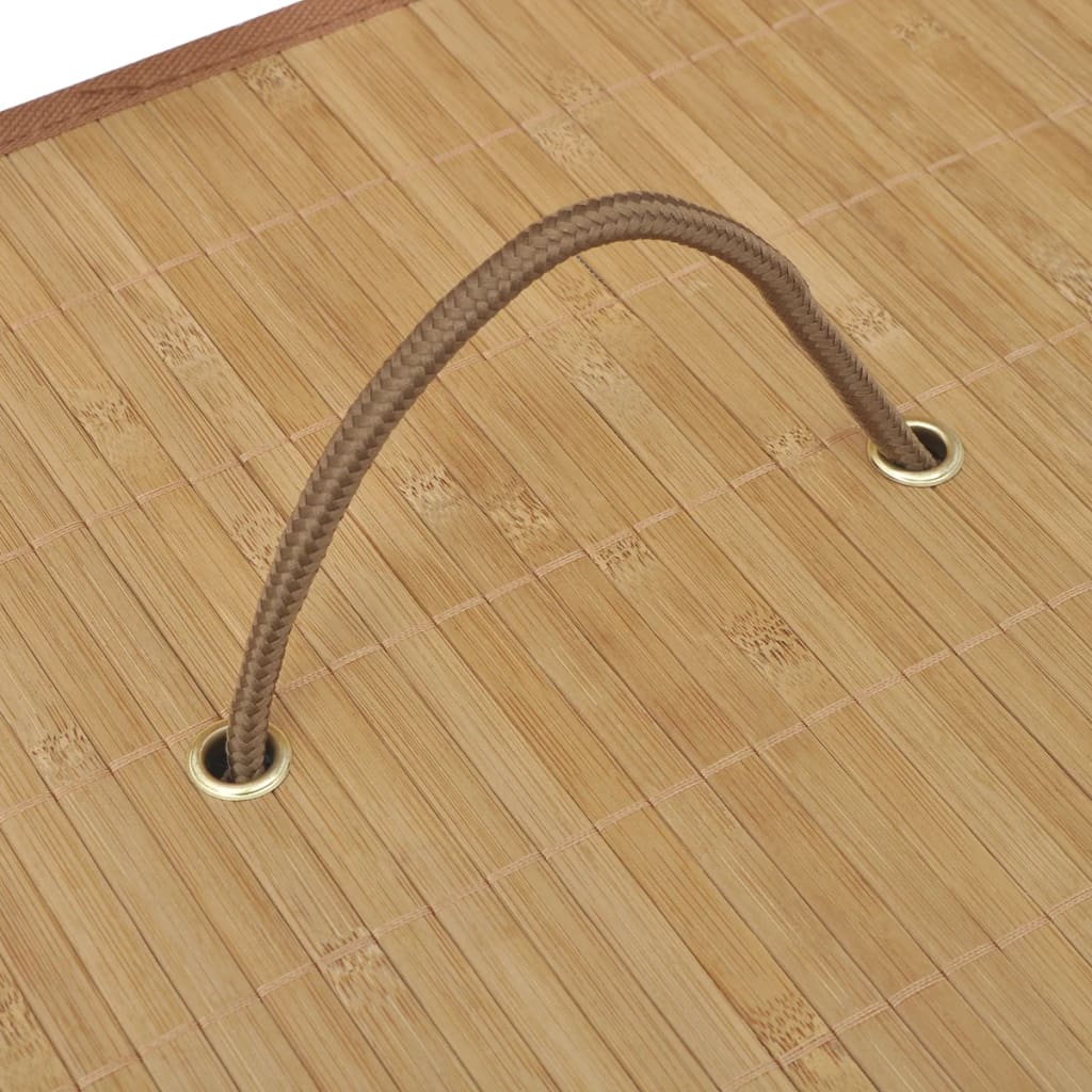 vidaXL Coș de rufe din Bambus Dreptunghiular, Natural vidaXL Coș de rufe din Bambus Dreptunghiular, Natural