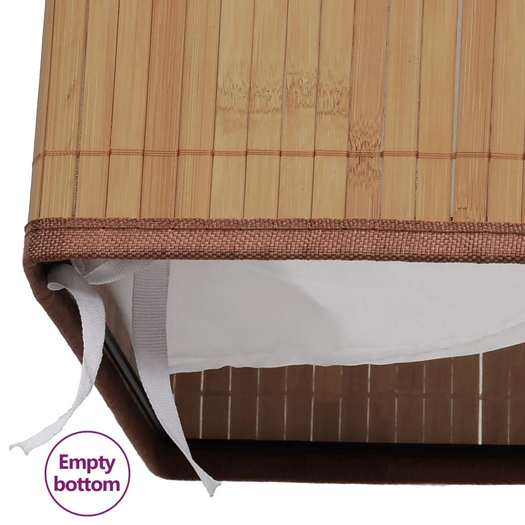 vidaXL Coș de rufe din Bambus Dreptunghiular, Natural vidaXL Coș de rufe din Bambus Dreptunghiular, Natural