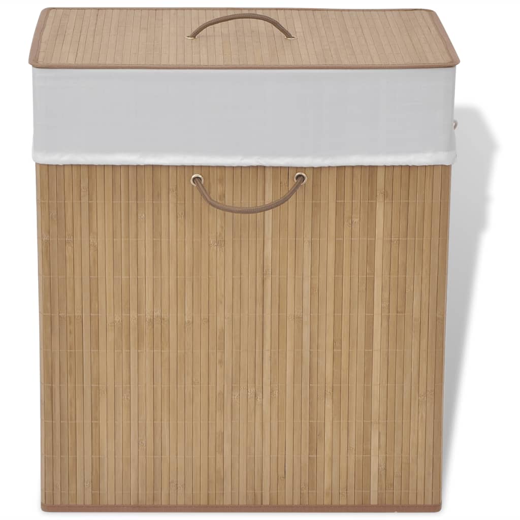 vidaXL Coș de rufe din Bambus Dreptunghiular, Natural vidaXL Coș de rufe din Bambus Dreptunghiular, Natural