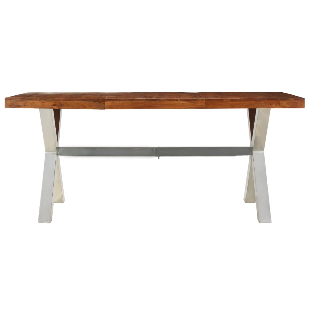 vidaXL Masa de bucătărie, 180x90x76 cm, lemn masiv vidaXL Masa de bucătărie, 180x90x76 cm, lemn masiv