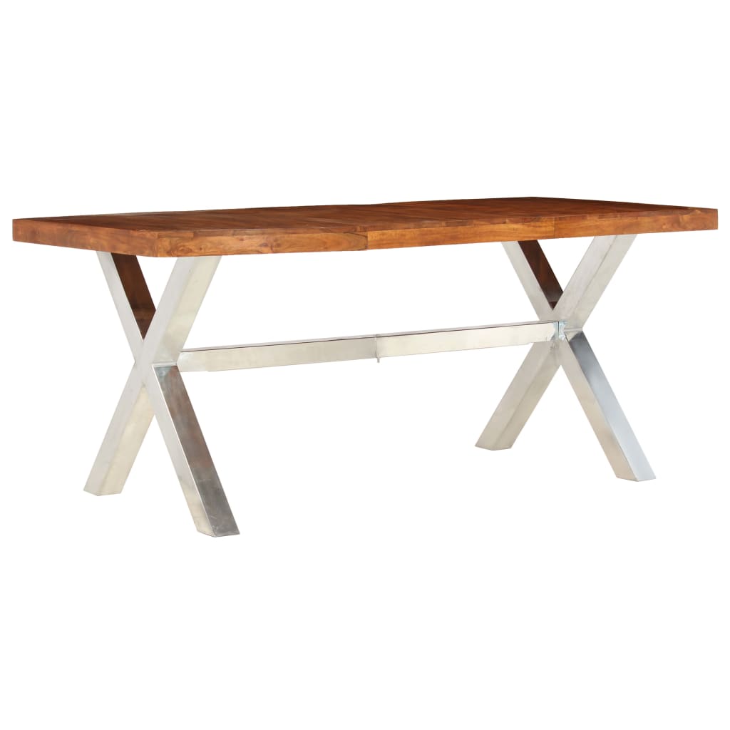vidaXL Masa de bucătărie, 180x90x76 cm, lemn masiv vidaXL Masa de bucătărie, 180x90x76 cm, lemn masiv