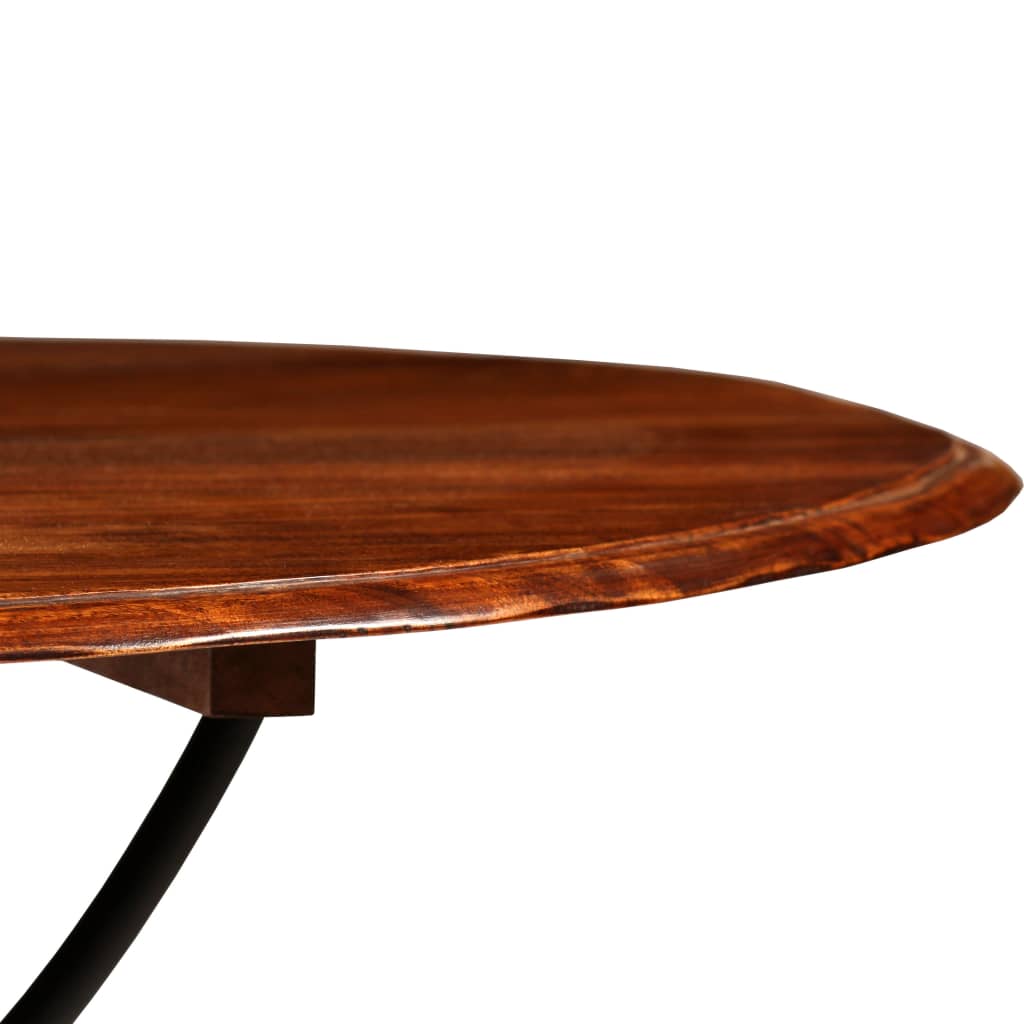 vidaXL Masă bucătărie, lemn masiv acacia cu finisaj tip miere 120x76cm