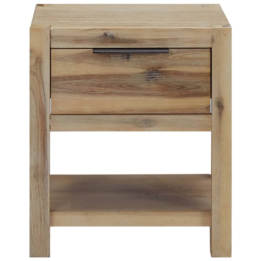 vidaXL Noptieră cu sertar, 40x30x48 cm, lemn masiv de acacia
