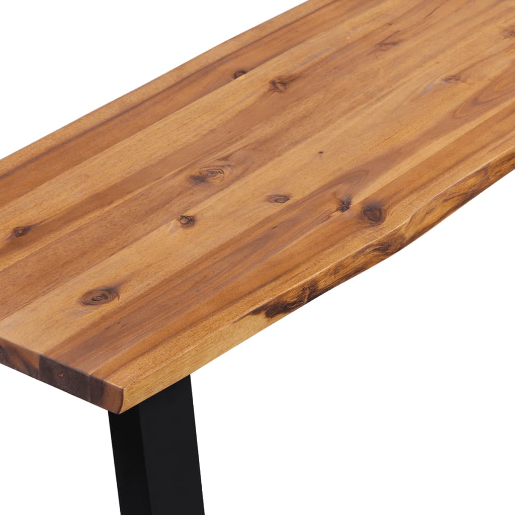 vidaXL Bancă din lemn masiv de salcâm 145 cm
