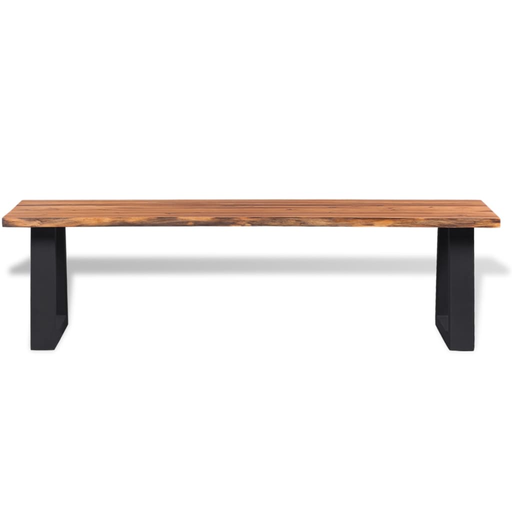 vidaXL Bancă din lemn masiv de acacia, 160 cm