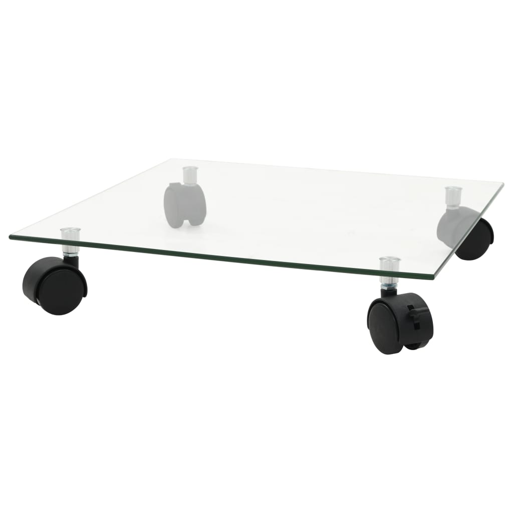 vidaXL Suport cu role de plante, 2 buc, 35x35 cm, sticlă securizată vidaXL Suport cu role de plante, 2 buc, 35x35 cm, sticlă securizată