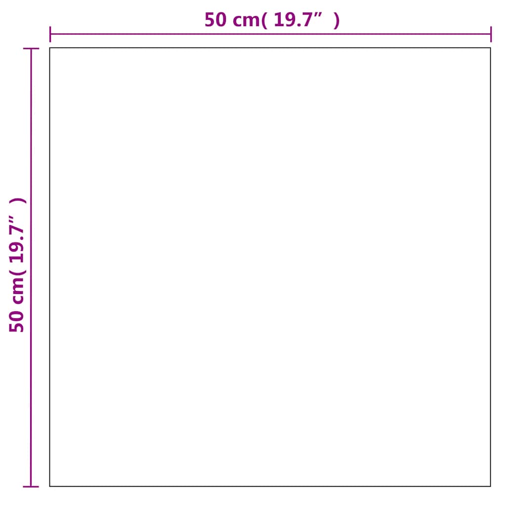 vidaXL Oglindă de perete, 50 x 50 cm, pătrat, sticlă vidaXL Oglindă de perete, 50 x 50 cm, pătrat, sticlă