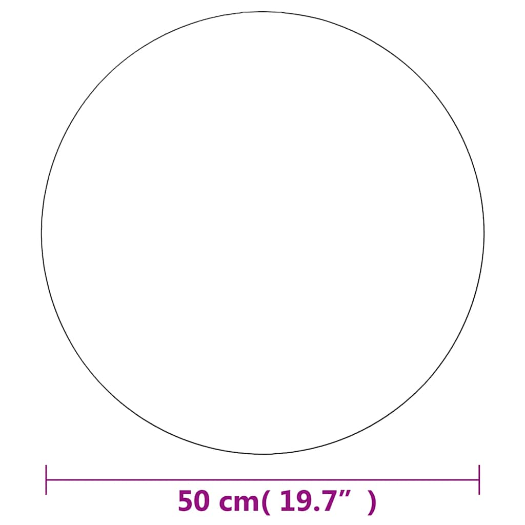 vidaXL Oglindă de perete, 50 cm, sticlă, rotundă vidaXL Oglindă de perete, 50 cm, sticlă, rotundă
