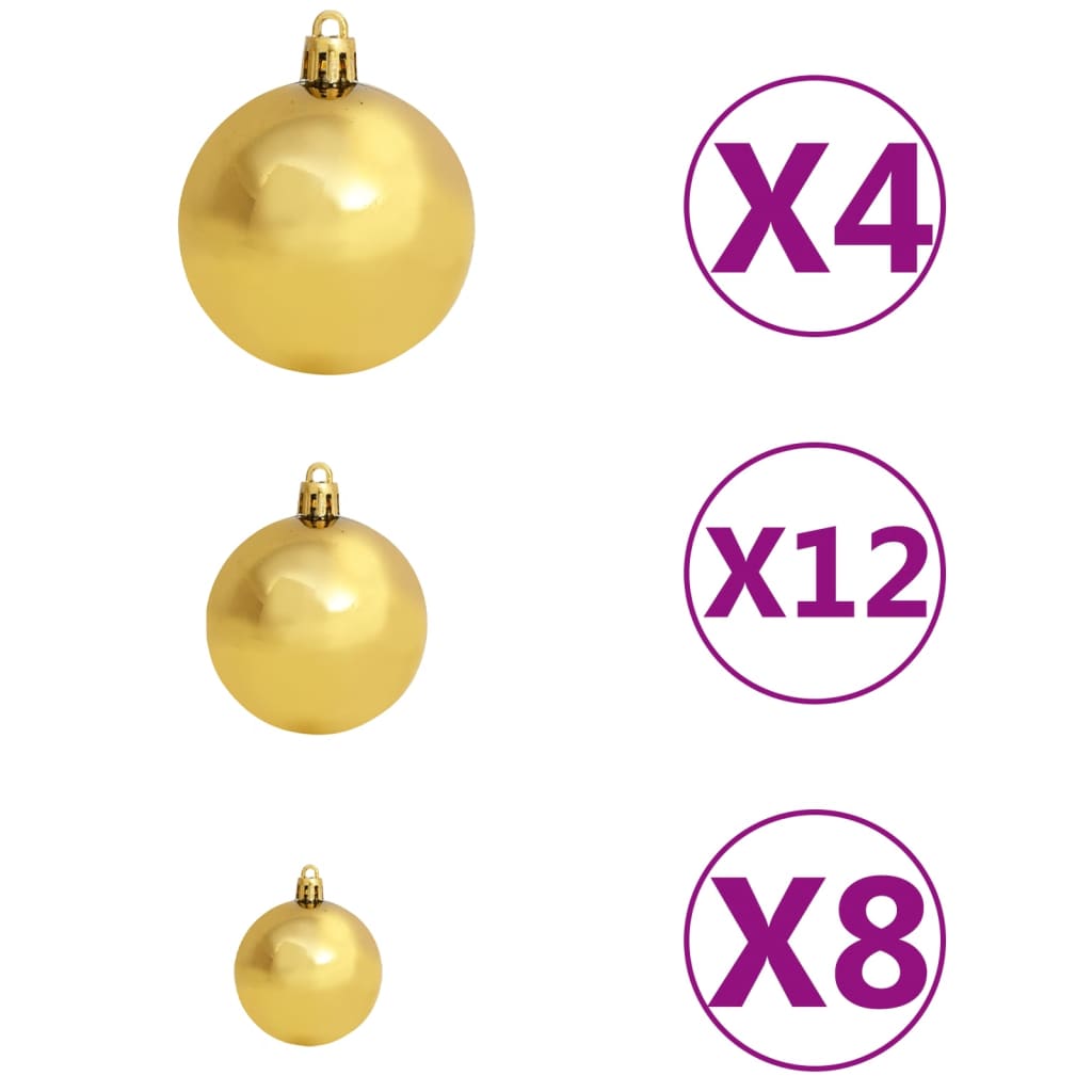 vidaXL Set globuri de Crăciun 100 buc. 3/4/6 cm, maro/bronz/auriu vidaXL Set globuri de Crăciun 100 buc. 3/4/6 cm, maro/bronz/auriu