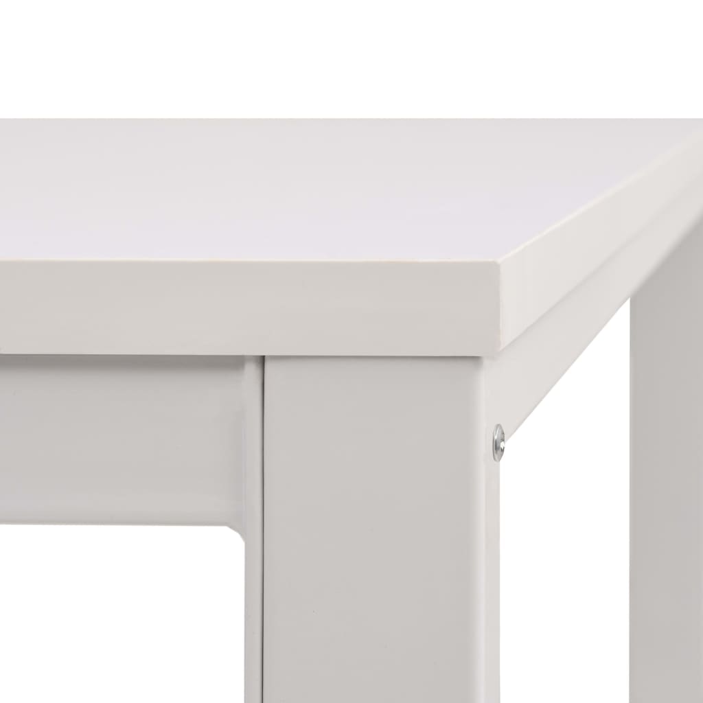 vidaXL Birou de scris, 120 x 60 x 75 cm, alb