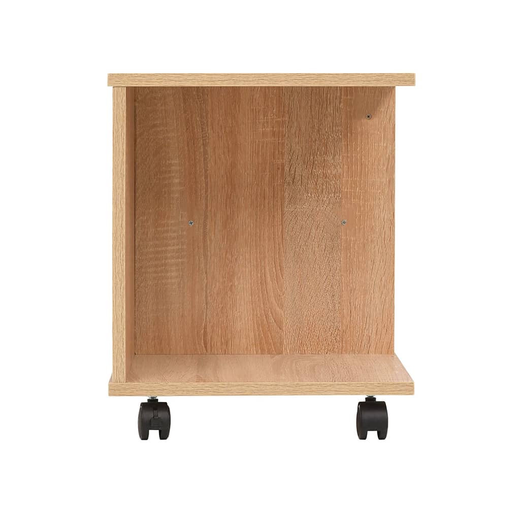 vidaXL Raft rulant, 50 x 35 x 42 cm, stejar vidaXL Raft rulant, 50 x 35 x 42 cm, stejar