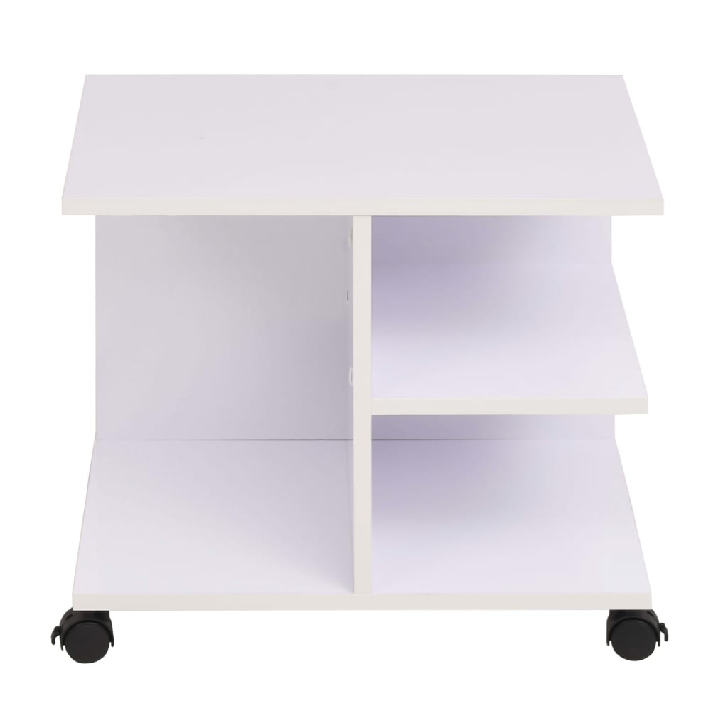vidaXL Raft rulant, 50 x 35 x 42 cm, alb vidaXL Raft rulant, 50 x 35 x 42 cm, alb
