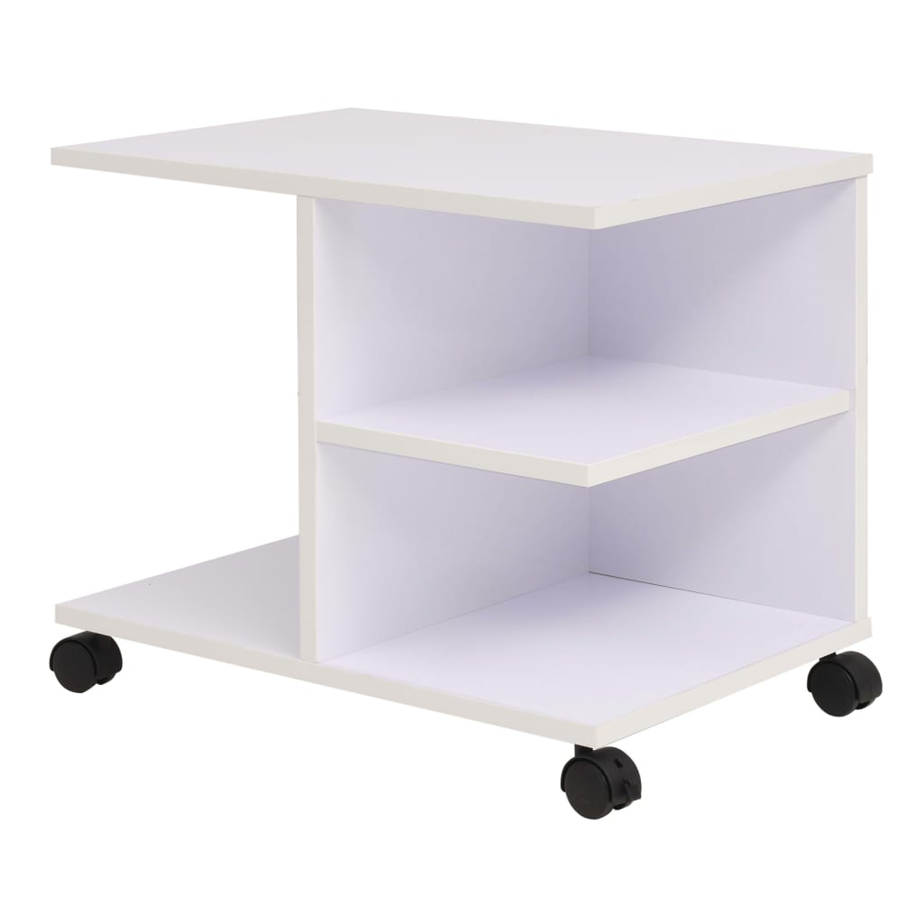 vidaXL Raft rulant, 50 x 35 x 42 cm, alb vidaXL Raft rulant, 50 x 35 x 42 cm, alb