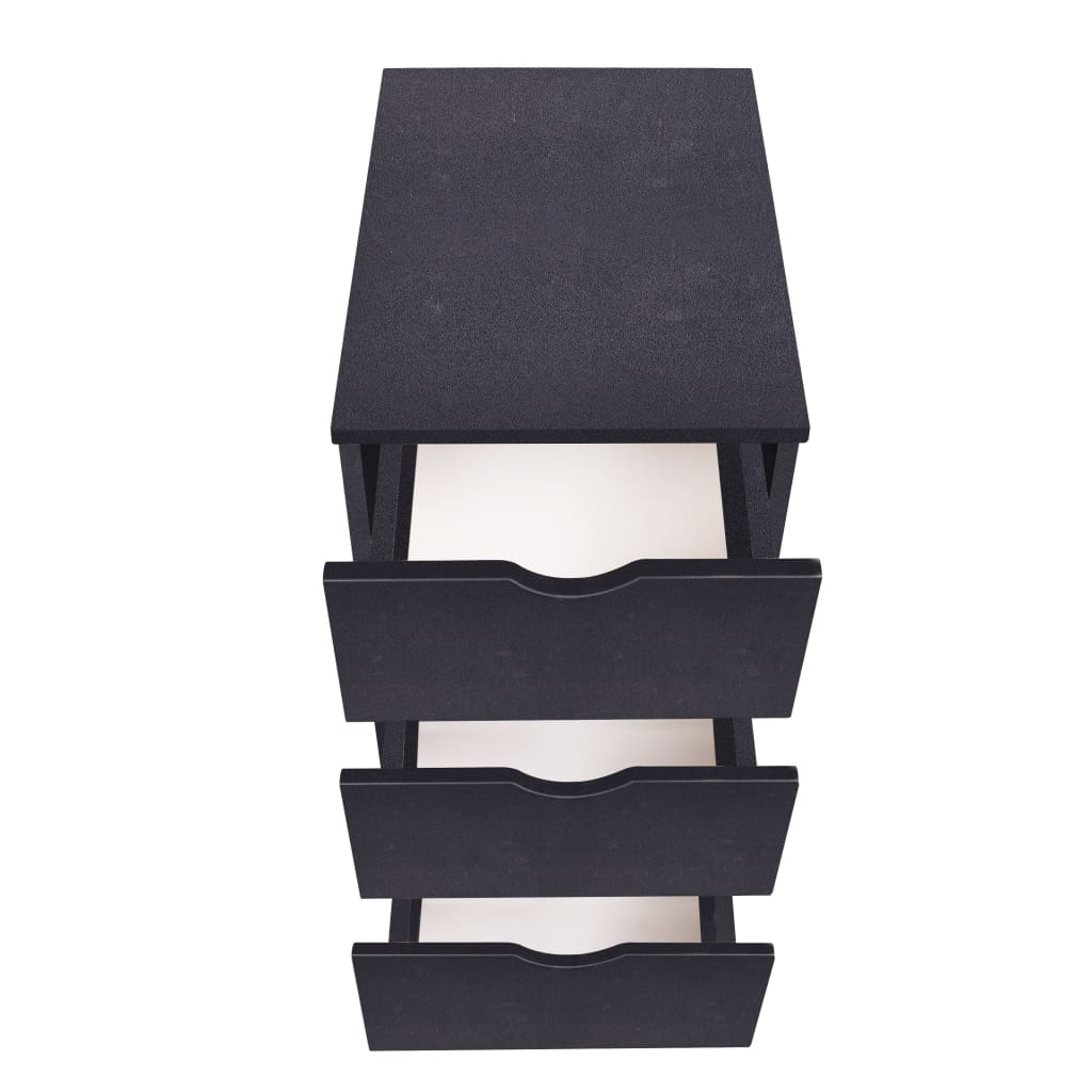 vidaXL Dulap cu sertare, 33 x 45 x 60 cm, negru