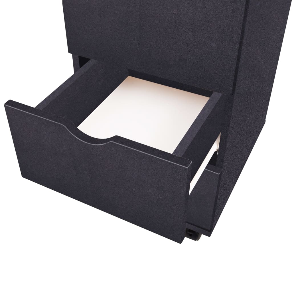 vidaXL Dulap cu sertare, 33 x 45 x 60 cm, negru