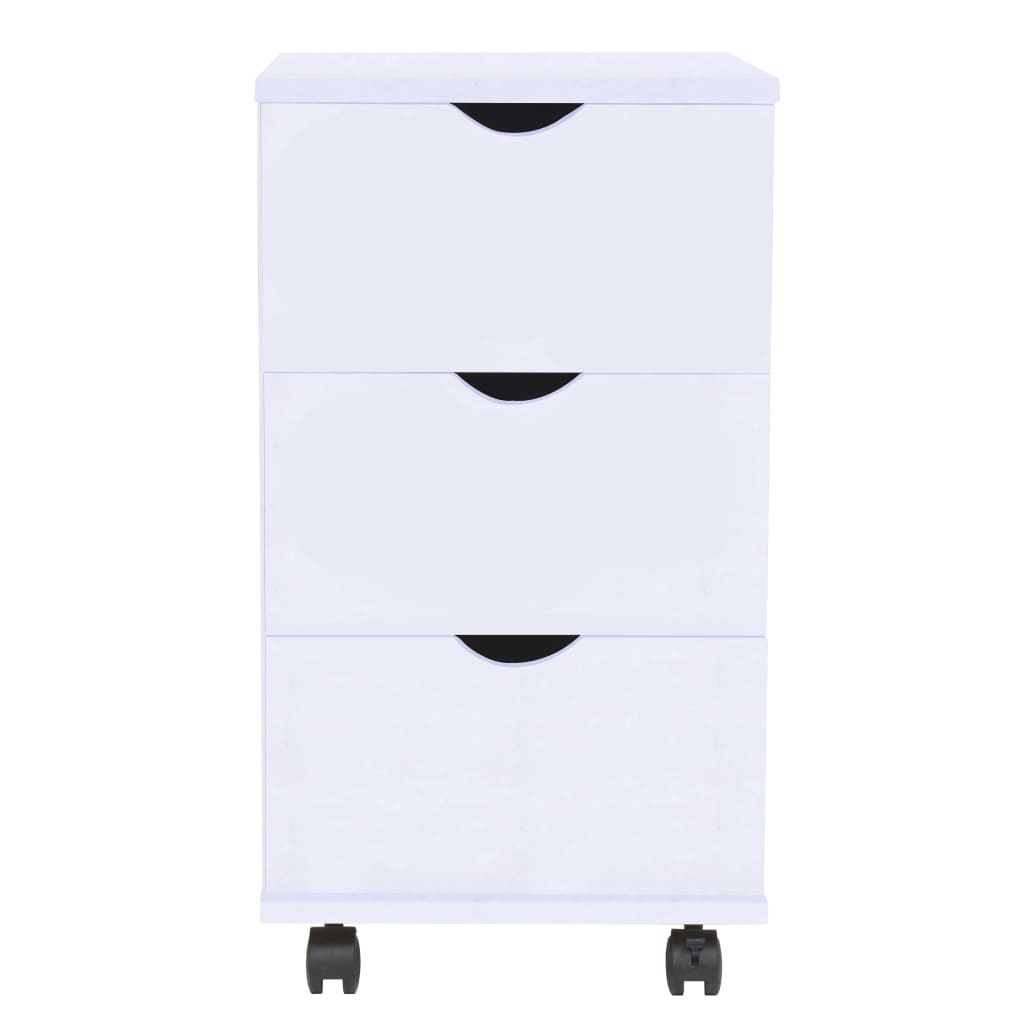 vidaXL Dulap cu sertare, 33 x 45 x 60 cm, alb