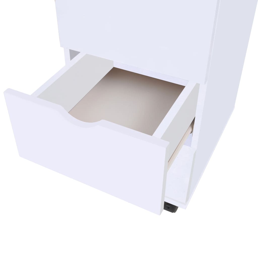 vidaXL Dulap cu sertare, 33 x 45 x 60 cm, alb