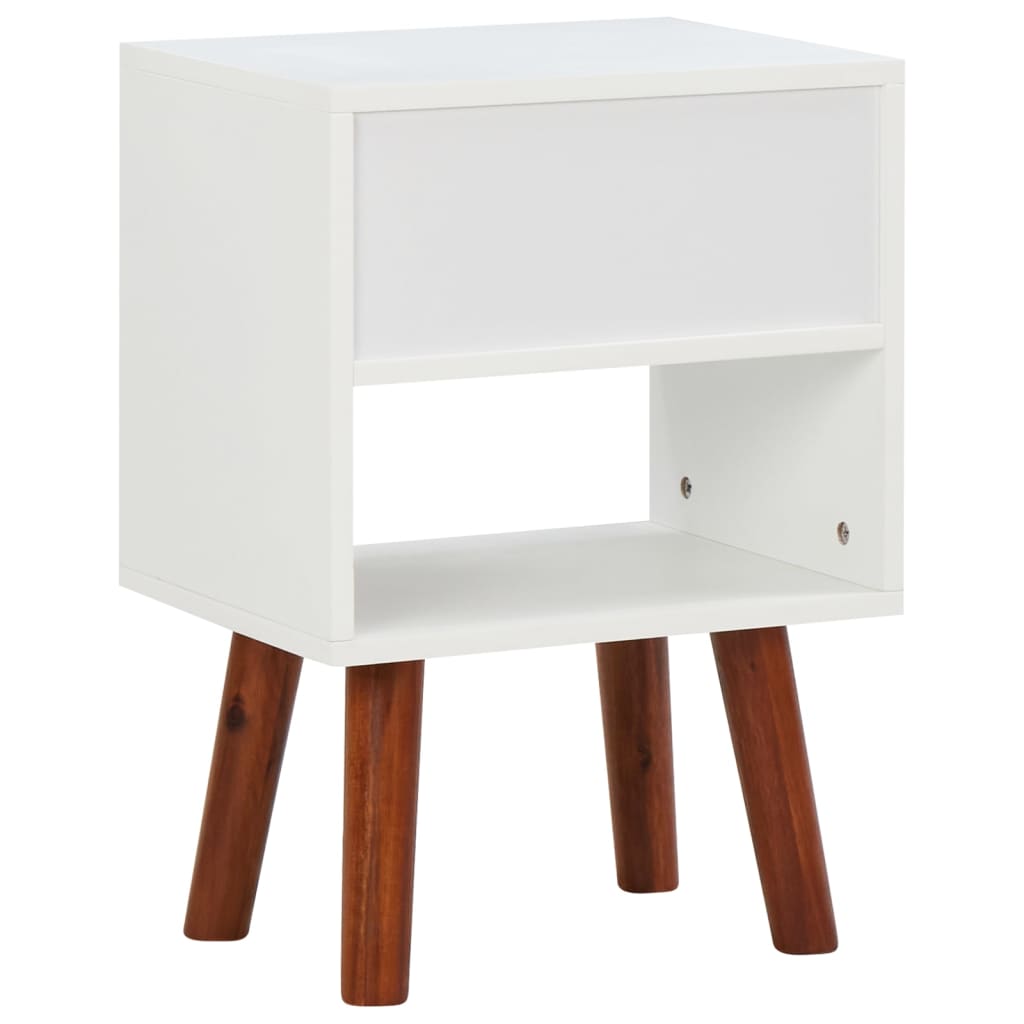 vidaXL Noptiere, 2 buc., 40x30x57 cm, lemn masiv de acacia