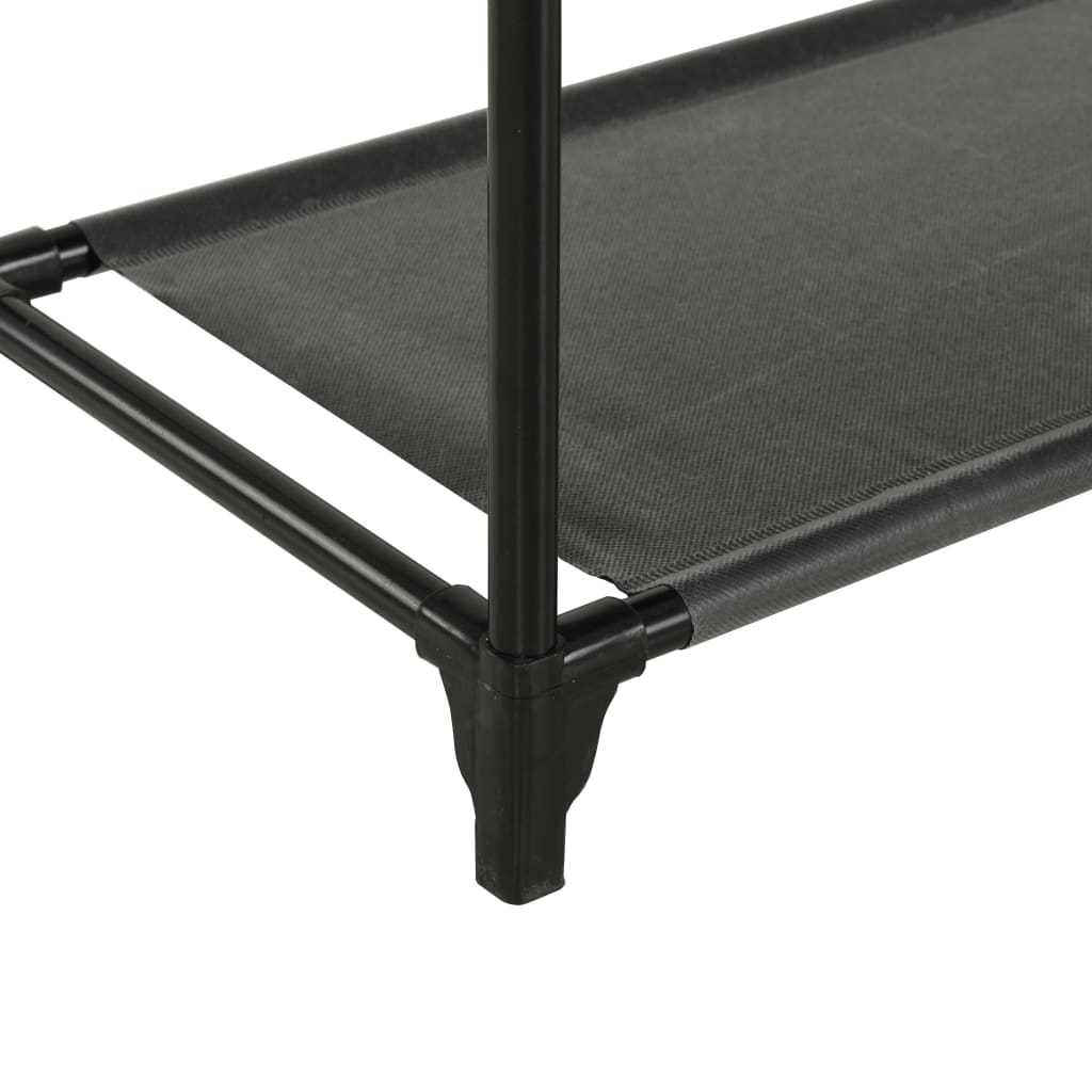 vidaXL Cuier haine, oțel și textil nețesut, 55x28,5x175 cm Negru vidaXL Cuier haine, oțel și textil nețesut, 55x28,5x175 cm Negru