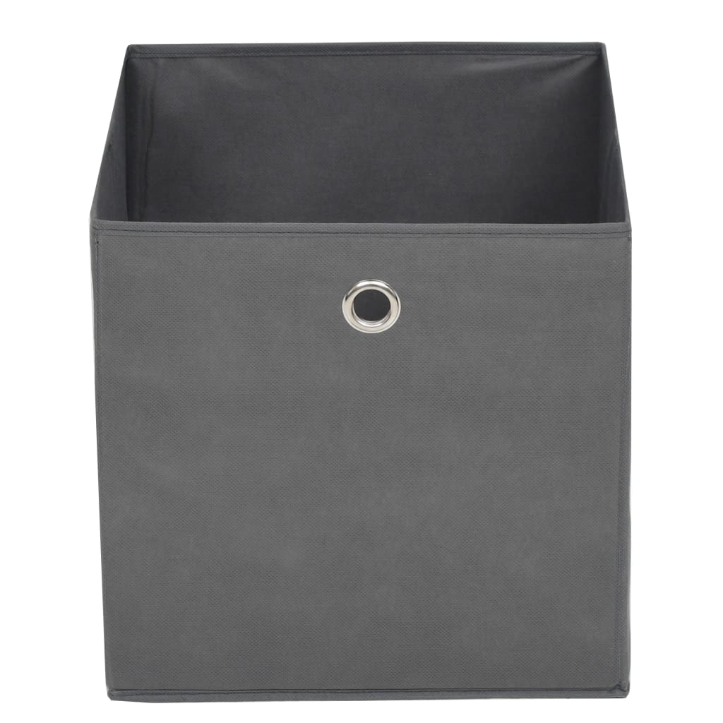 vidaXL Cutii de depozitare, 4 buc, material nețesut, 32x32x32 cm, Gri vidaXL Cutii de depozitare, 4 buc, material nețesut, 32x32x32 cm, Gri