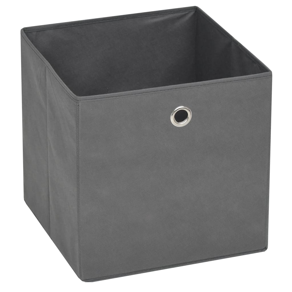vidaXL Cutii de depozitare, 4 buc, material nețesut, 32x32x32 cm, Gri vidaXL Cutii de depozitare, 4 buc, material nețesut, 32x32x32 cm, Gri