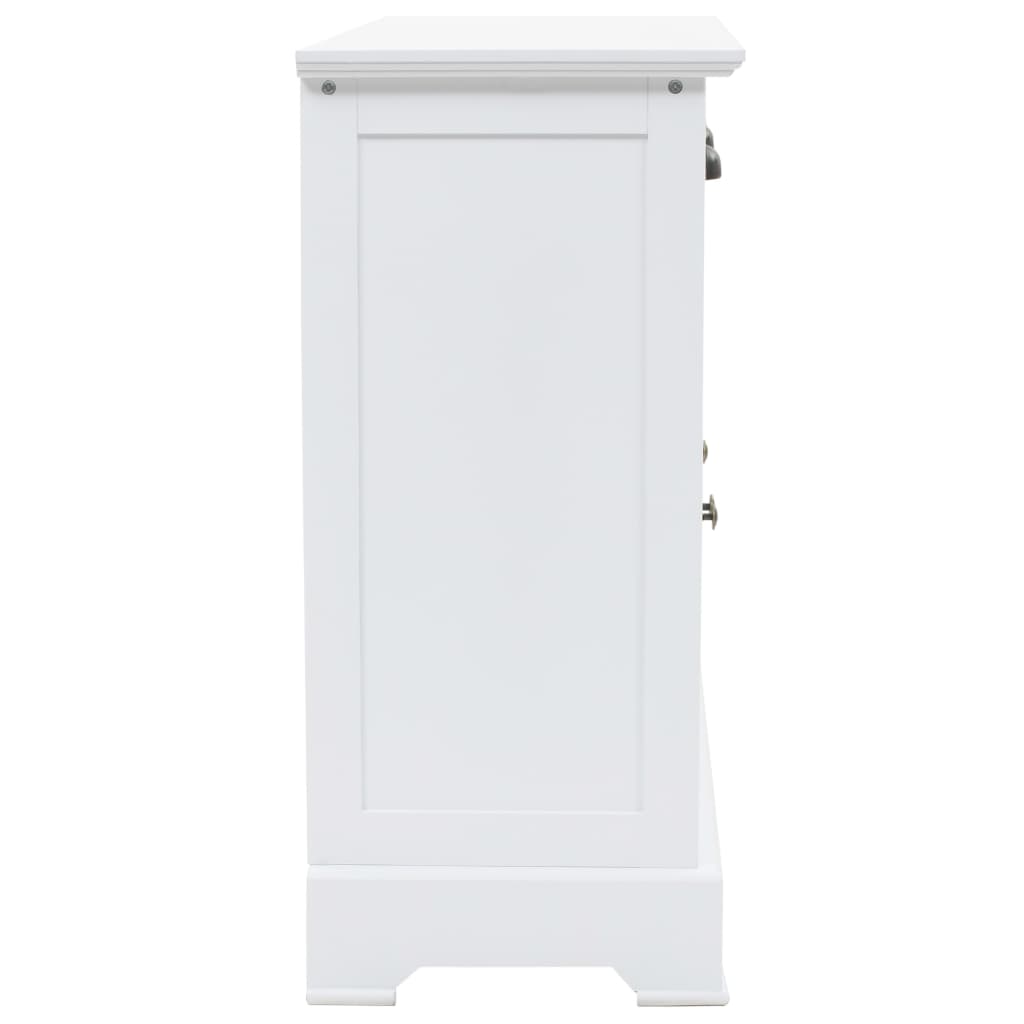 vidaXL Dulap cu 3 uși, 105x35x77,5 cm, MDF și lemn de pin vidaXL Dulap cu 3 uși, 105x35x77,5 cm, MDF și lemn de pin
