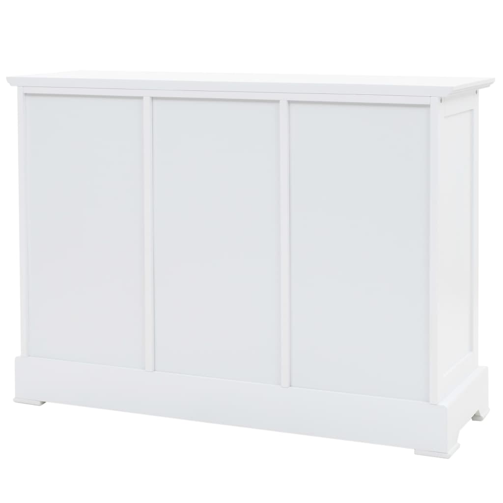 vidaXL Dulap cu 3 uși, 105x35x77,5 cm, MDF și lemn de pin vidaXL Dulap cu 3 uși, 105x35x77,5 cm, MDF și lemn de pin