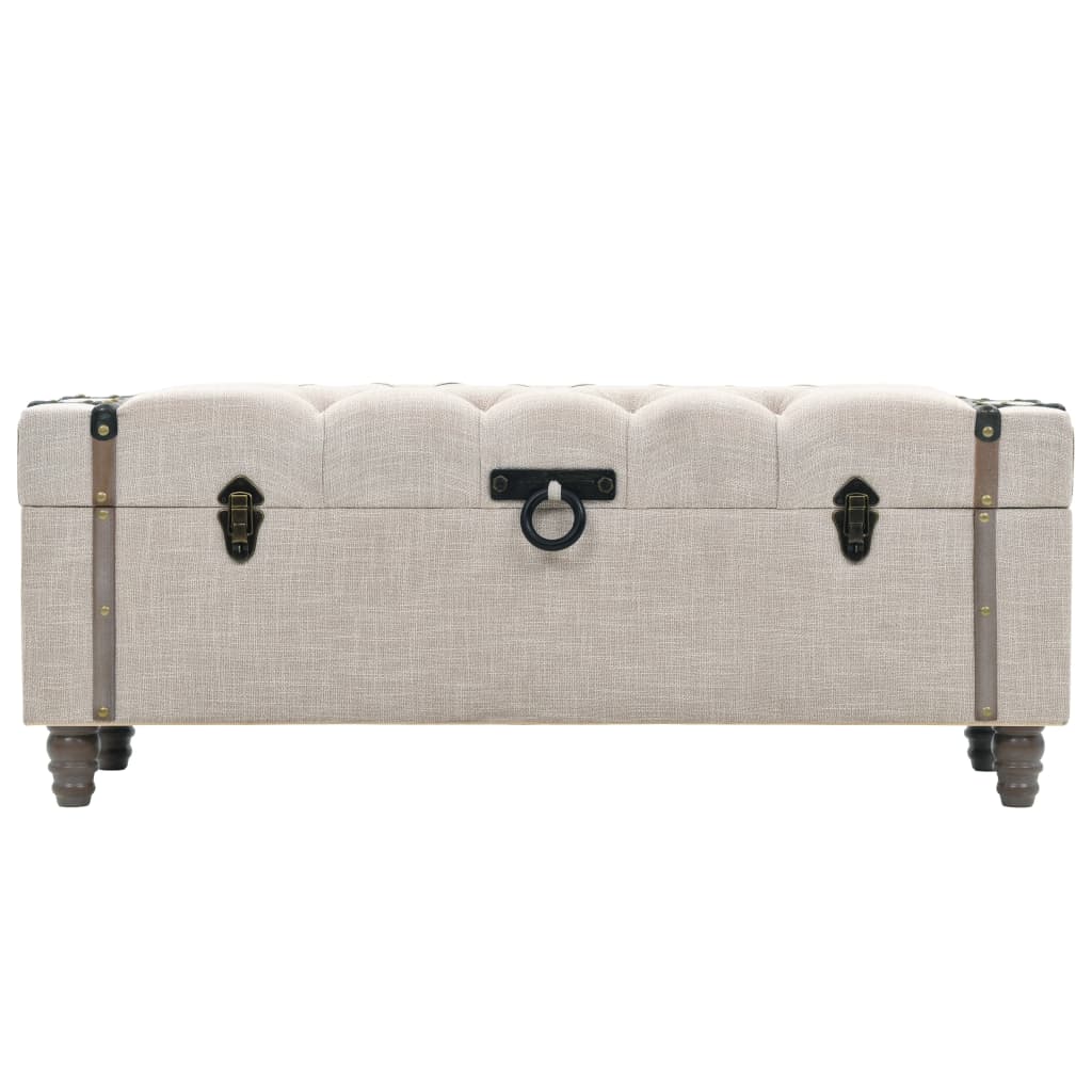 vidaXL Set bancă depozitare 3 buc, lemn masiv și oțel, 112x37x45 cm