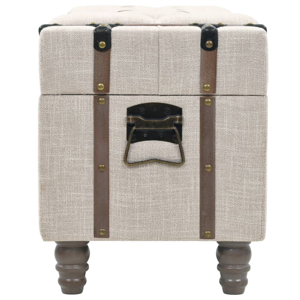 vidaXL Set bancă depozitare 3 buc, lemn masiv și oțel, 112x37x45 cm