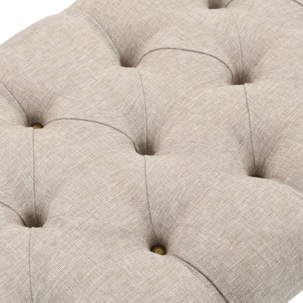 vidaXL Bancă depozitare, Lemn masiv și material textil 103x51x44 cm vidaXL Bancă depozitare, Lemn masiv și material textil 103x51x44 cm