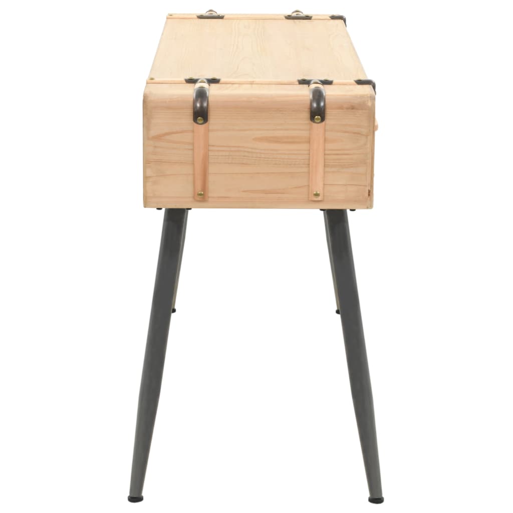 vidaXL Masă consolă Lemn masiv de brad 115x40,5x76 cm vidaXL Masă consolă Lemn masiv de brad 115x40,5x76 cm