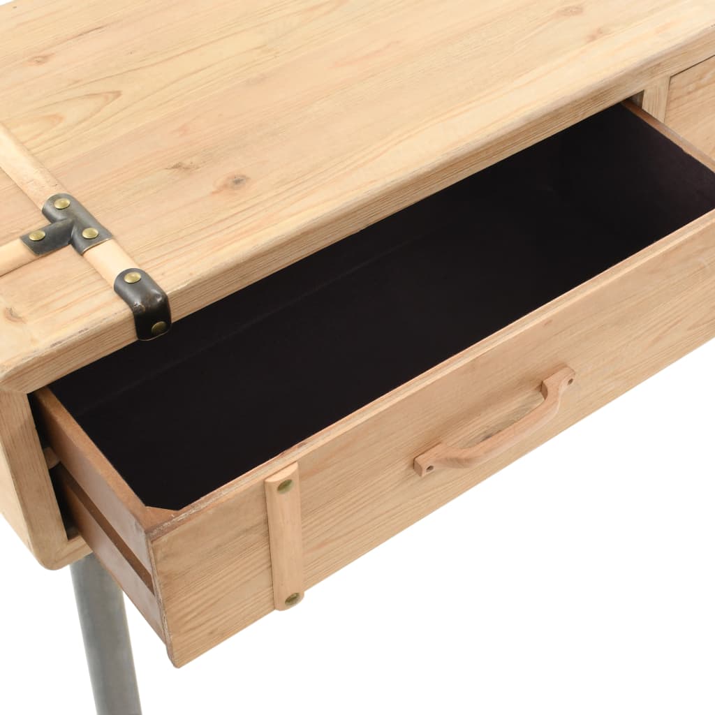vidaXL Masă consolă Lemn masiv de brad 115x40,5x76 cm vidaXL Masă consolă Lemn masiv de brad 115x40,5x76 cm