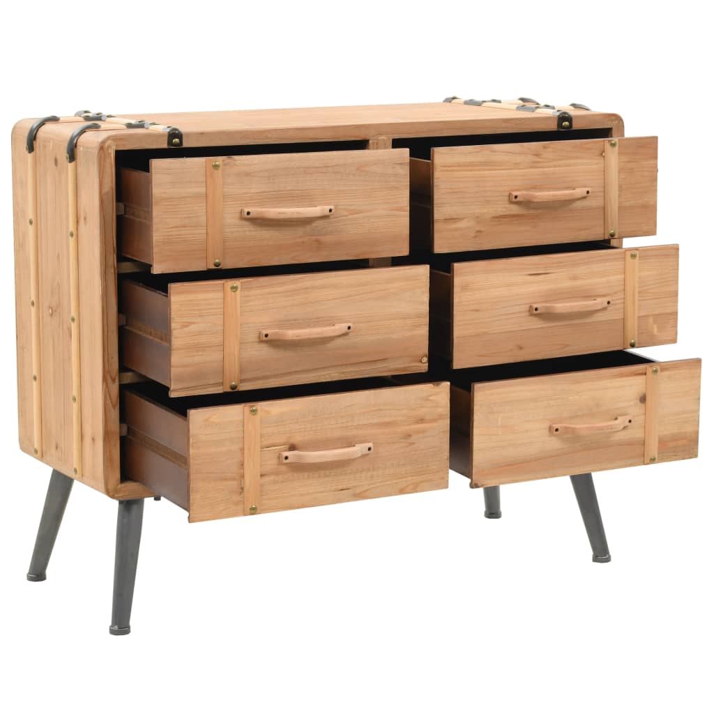 vidaXL Dulap cu sertare, lemn masiv de brad, 91 x 35 x 73 cm vidaXL Dulap cu sertare, lemn masiv de brad, 91 x 35 x 73 cm