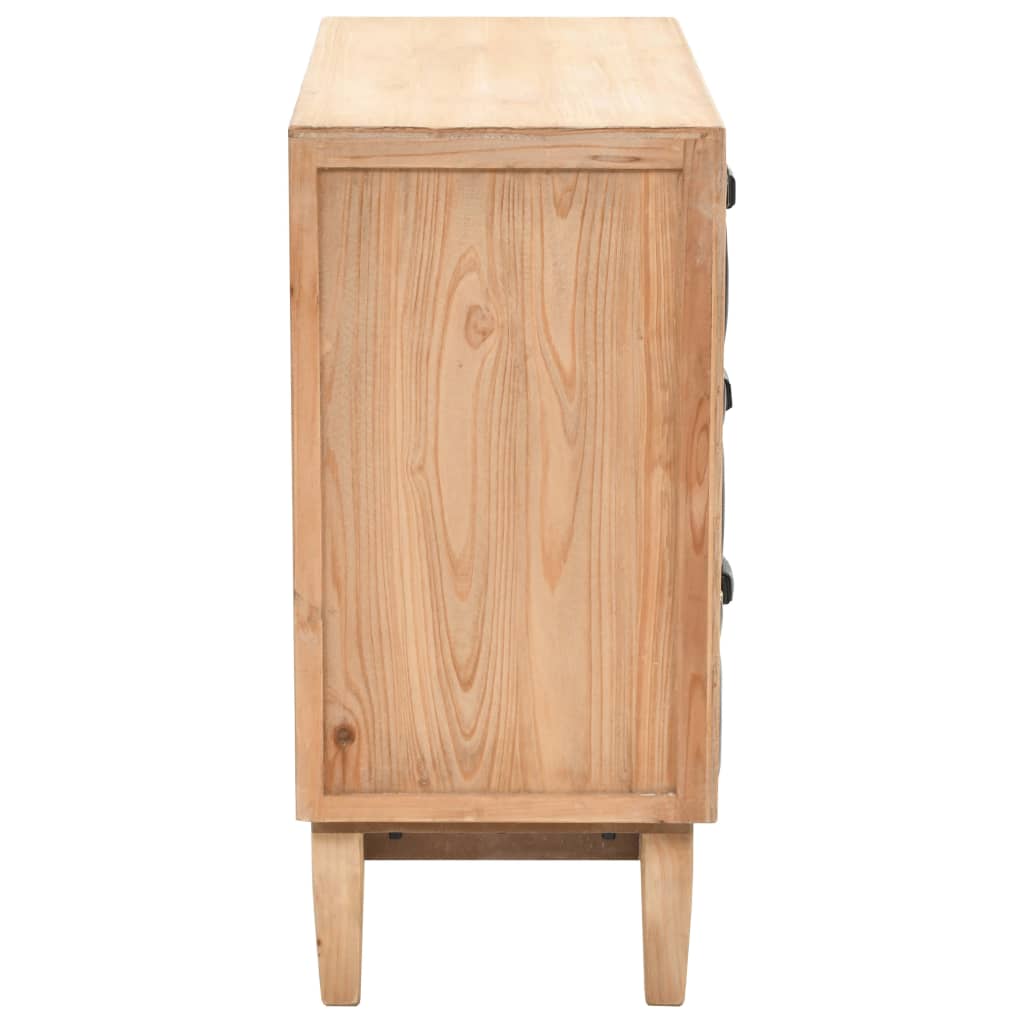 vidaXL Dulap cu sertare, lemn masiv de brad, 80 x 36 x 75 cm