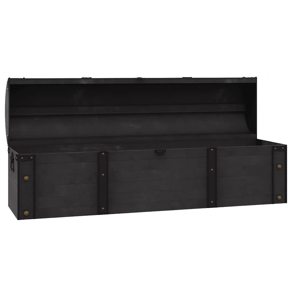 vidaXL Cufăr de depozitare, lemn masiv, stil vintage 120 x 30 x 40 cm vidaXL Cufăr de depozitare, lemn masiv, stil vintage 120 x 30 x 40 cm